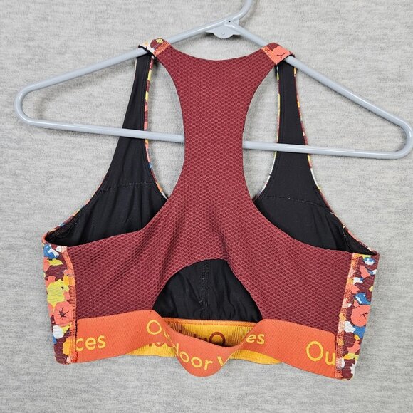 Outdoor Voices Women's Paprika Blooms Floral Sports Bra Size S - Picture 2 of 6